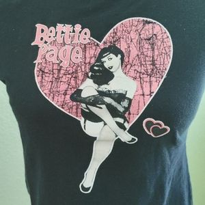 Bettie Page Betty Paige babydoll tee t-shirt